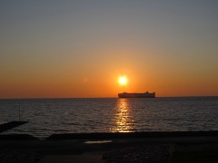 Foto vom Sonnenaufgang in Cuxhaven